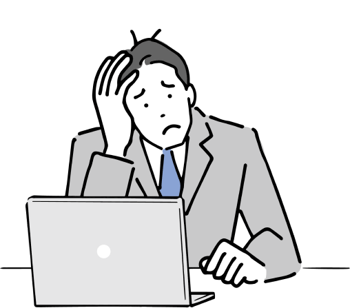 悩む男性のイメージ
