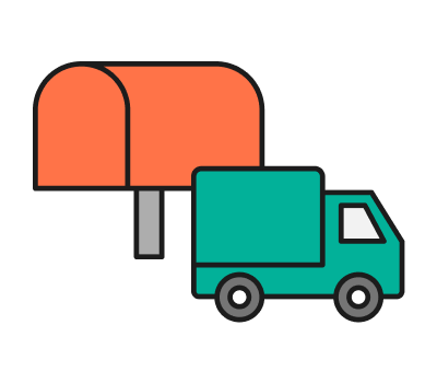 QRカードを郵送でお届け